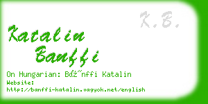 katalin banffi business card